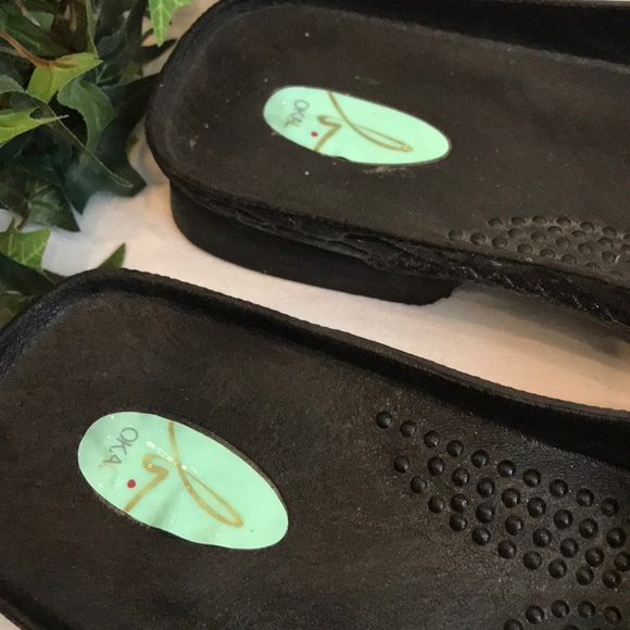 OKABASHI- OKA b- vegan rubber slides with bow - Picture 2 of 8